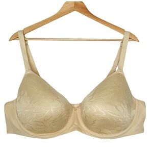 CACIQUE Lane Bryant Lightly Lined Balconette Bra Size 46DD Beige Nude Underwire